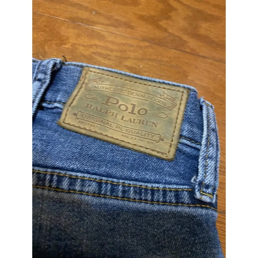 Polo Ralph Lauren Jeans The Thompson Relaxed Men's 38x32 Blue Denim Excellent Co
